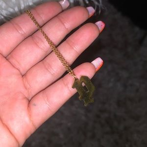 Custom Letter P Necklace